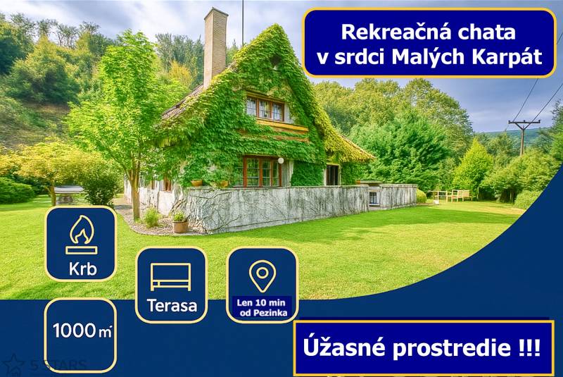 Sale Cottage, Cottage, Pezinok, Slovakia
